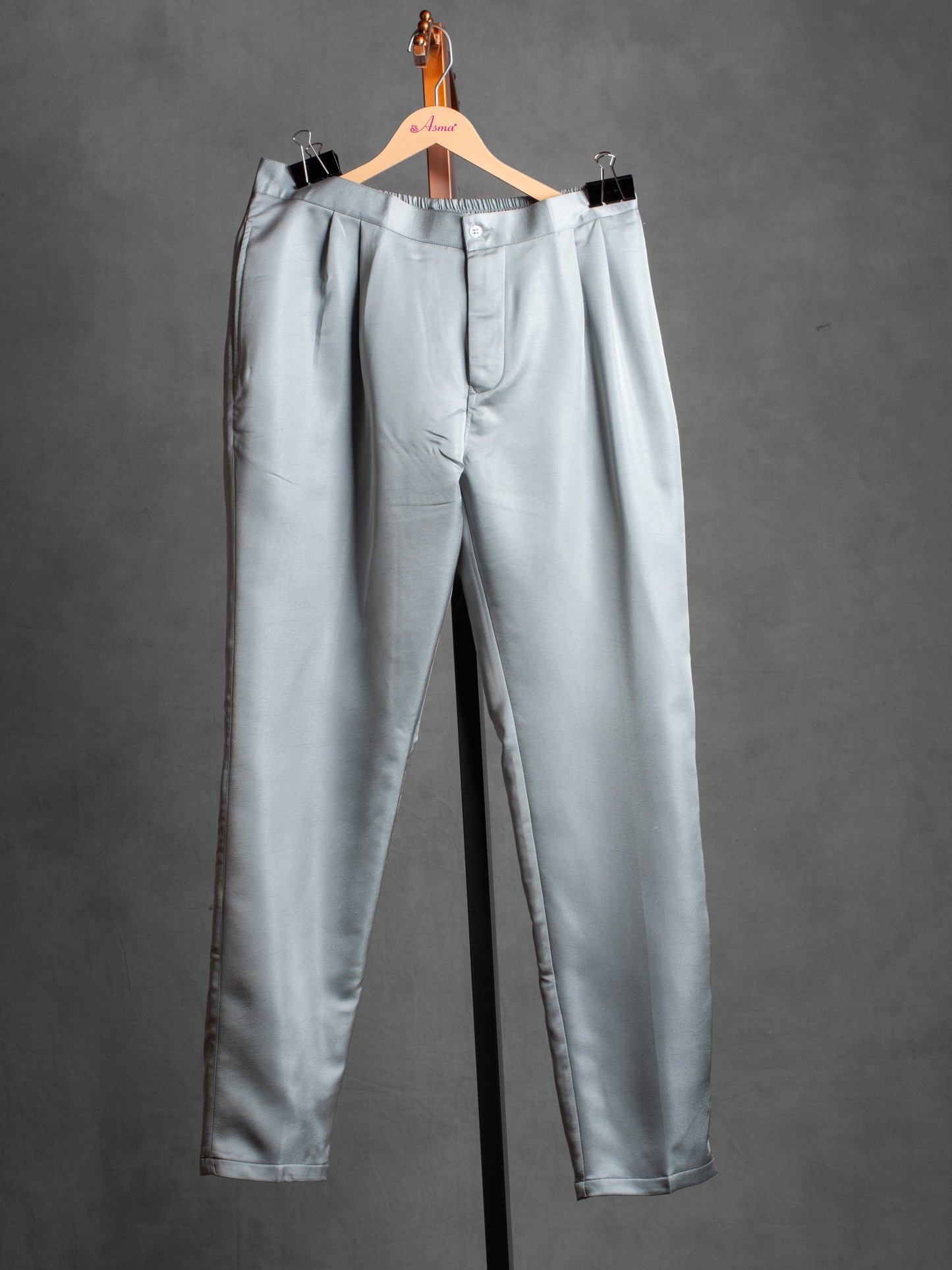 Silver Grey Embroidered Indo-Western Jacket for Men