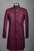 Wine Textured Sequin for Men