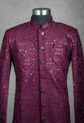 Wine Textured Sequin for Men