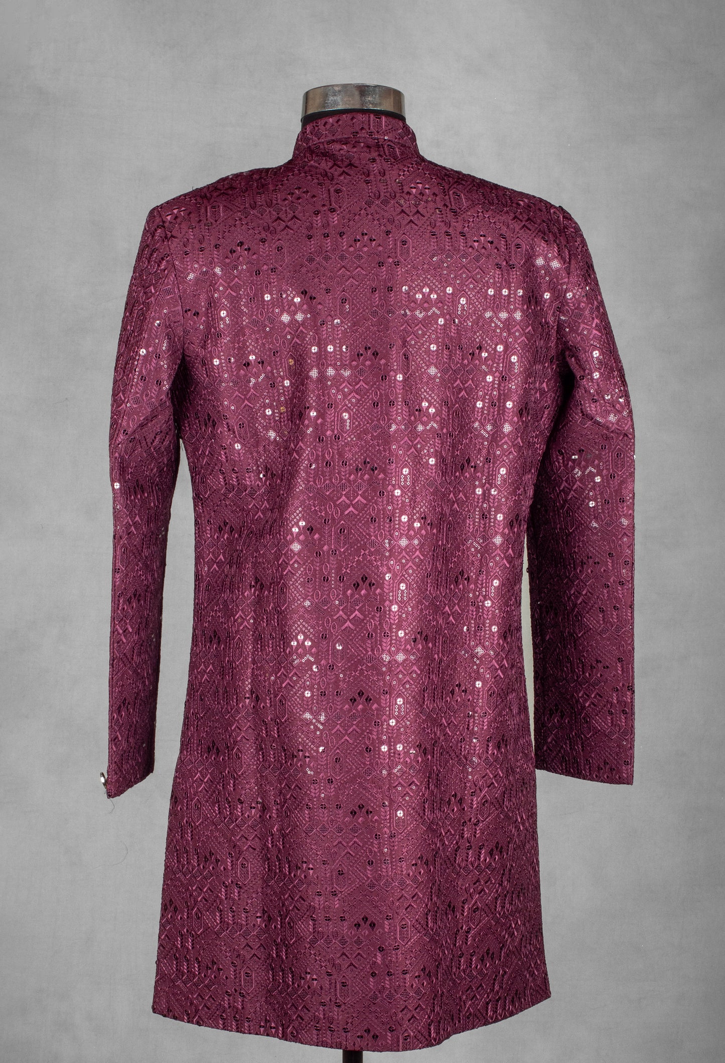Wine Textured Sequin for Men