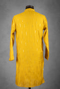 Mustard Yellow Mirror Work Kurta for Men