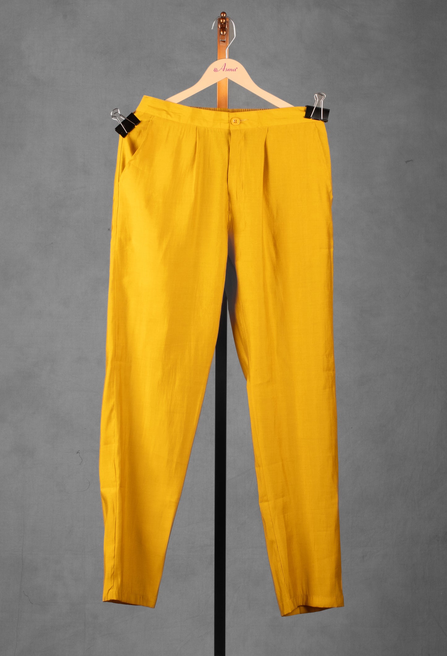 Mustard Yellow Mirror Work Kurta for Men