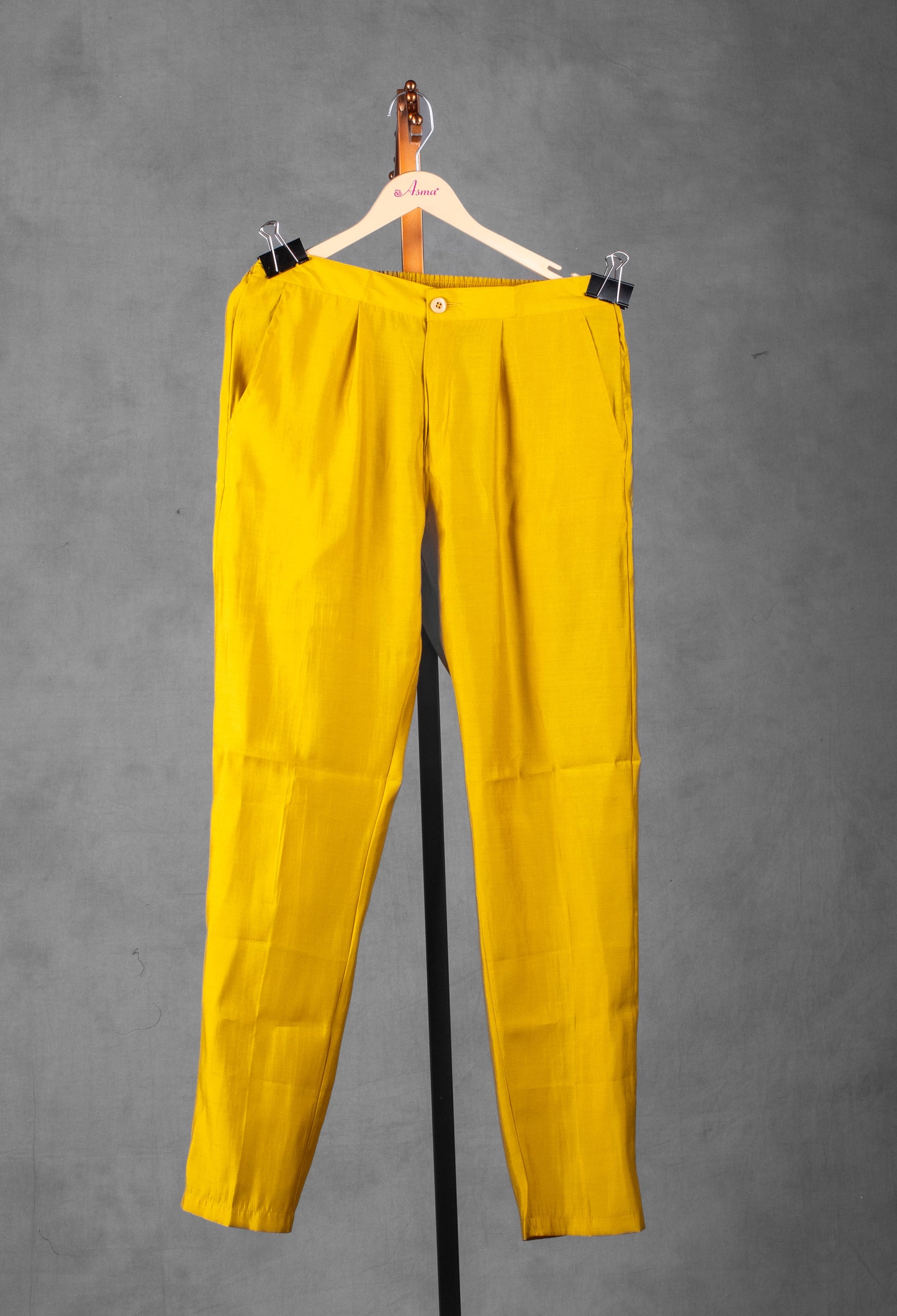 Mustard Yellow Sequin Kurta for Men