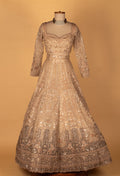 Luxury Champagne Gold Bridal Lehenga Set | Hand Embroidered with Sequins, Pearls & Zari Work | Crop Top, Flared Lehenga & Dupatta