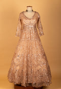 Champagne Gold Heavy Embellished Bridal Gown