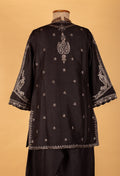 Black Embroidered Straight-Cut Set with Jacket – Premium Party Wear Ethnic Ensemble for Women