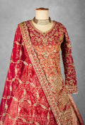 Red Heavy Zari & Sequence Embroidered Anarkali Set with Matching Dupatta