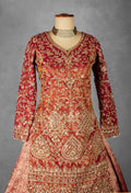 Red Heavy Zari & Sequence Embroidered Anarkali Set with Matching Dupatta