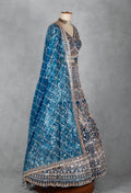 Royal Teal Blue Heavy Embroidered Bridal Lehenga Set with Designer Blouse & Net Dupatta | Premium Wedding Wear