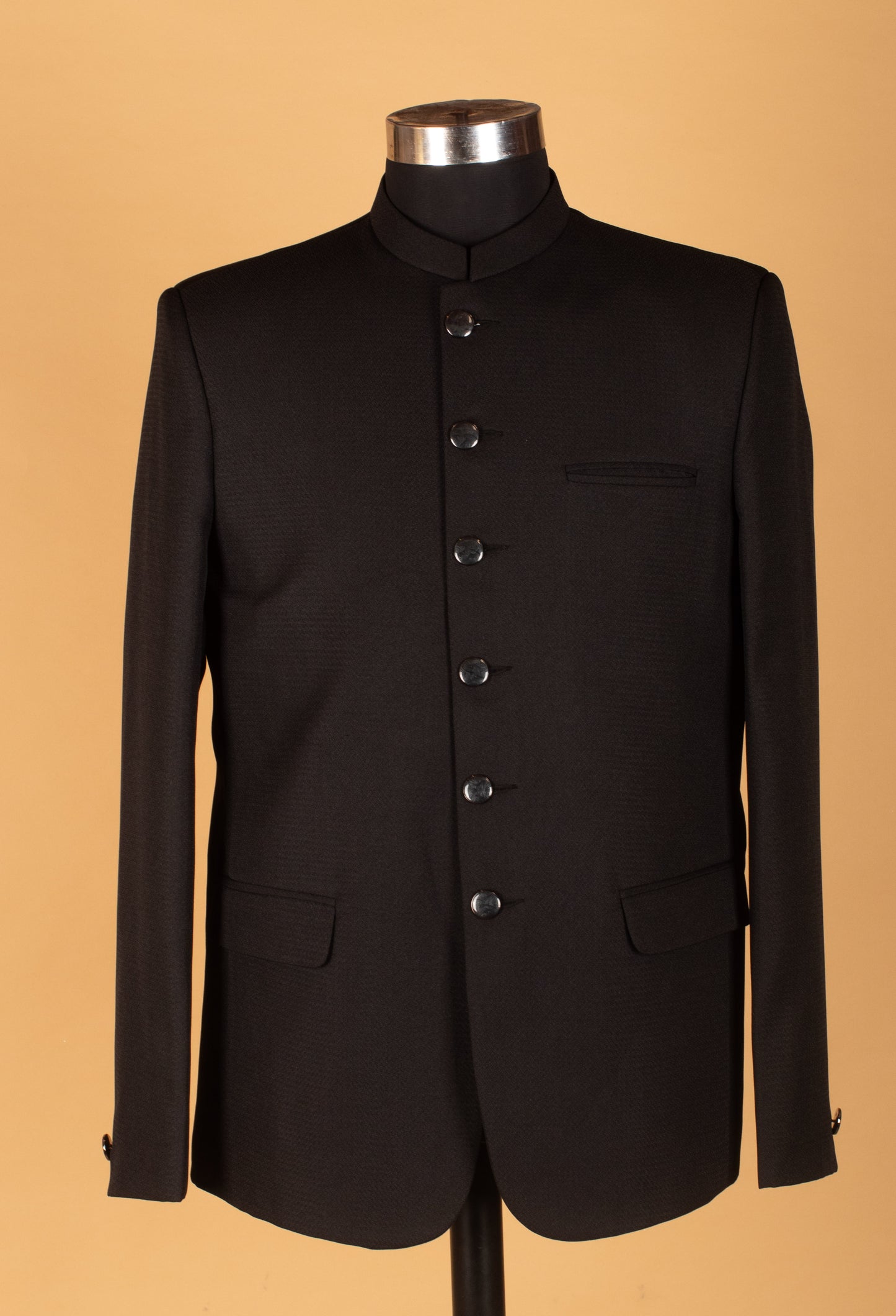 Classic Black Bandhgala Suit for Men – Formal & Wedding Wear
