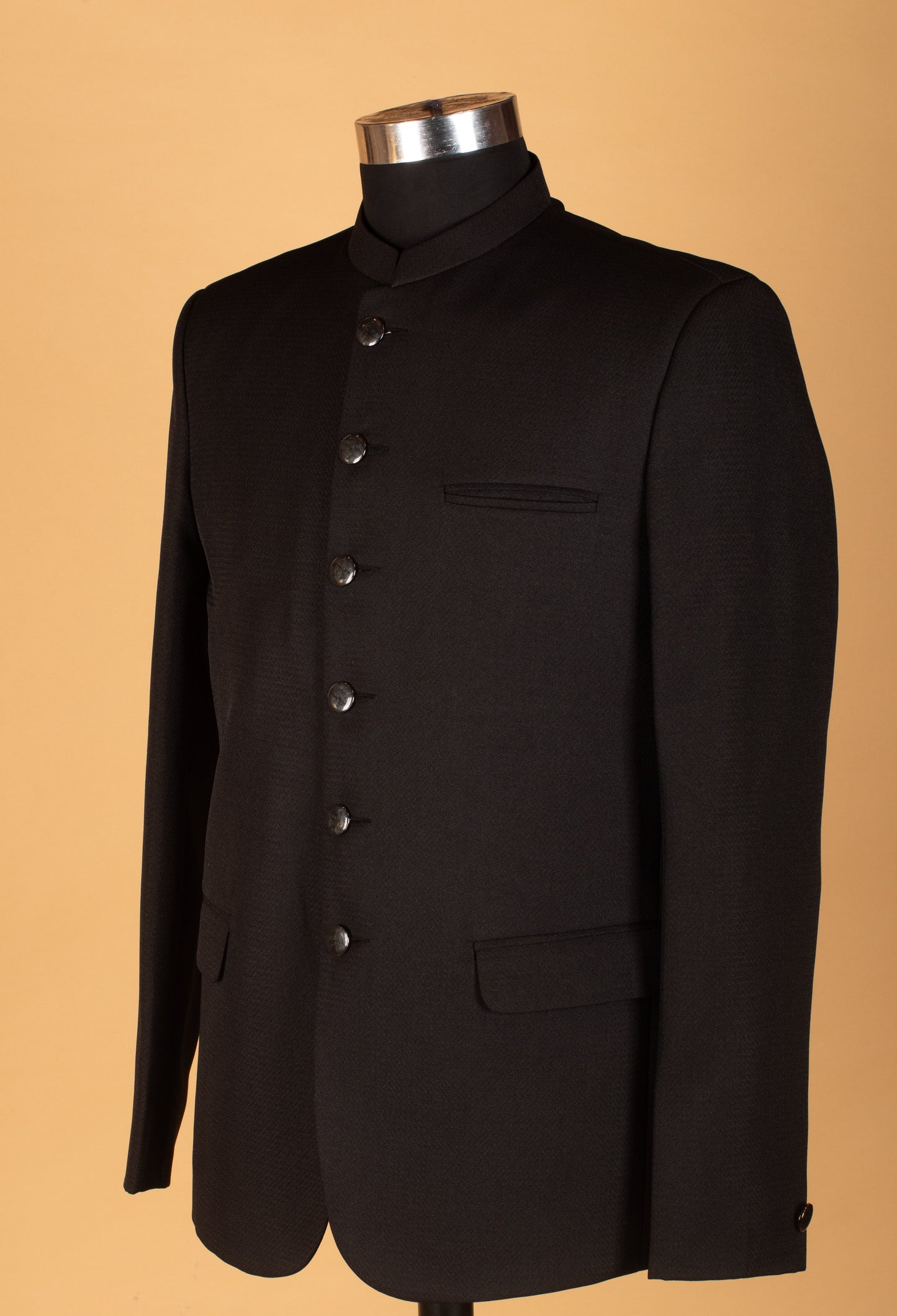 Classic Black Bandhgala Suit for Men – Formal & Wedding Wear