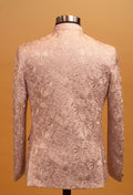 Men’s Designer Pastel Pink Embroidered Indo-Western Bandhgala | Wedding & Festive Wear Jacket