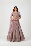 Lavender Heavy Embellished Bridal Lehenga Choli with Dupatta – Wedding & Reception Wear