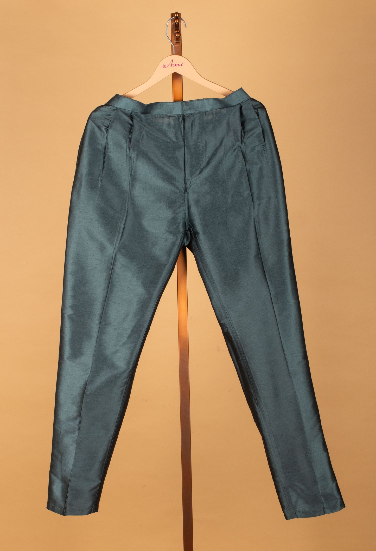 Men’s Teal Green Kurta Set with Printed Nehru Jacket