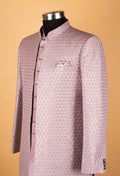 Men’s Blush Pink Sequin Embellished Designer Sherwani Set