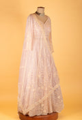 "Blush Pink Embroidered Anarkali Suit with Dupatta "