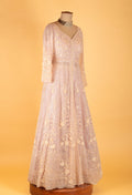 Blush Pink | Blush pink embroidered Anarkali suit with dupatta – product image 5 | 5