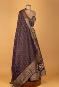 Royal Purple Embroidered Lehenga with Heavy Zari Dupatta – Designer Wedding & Festive Wear