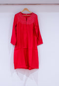 Elegant Red Embellished Kurta for Women "
