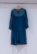 Elegant Teal Blue Embellished Kurta for Women "