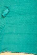 Teal Green Embroidered Unstitched Dress Material with Dupatta