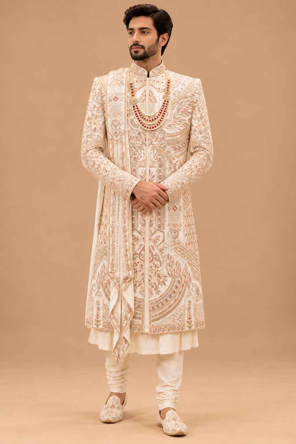 Royal Ivory sherwani for men – product view 1